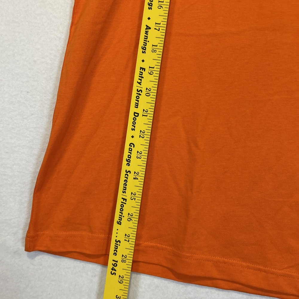 Adidas Essentials Tank Top Small Orange Embroidered Logo Trefoil Mens JF6602 - Picture 6 of 9
